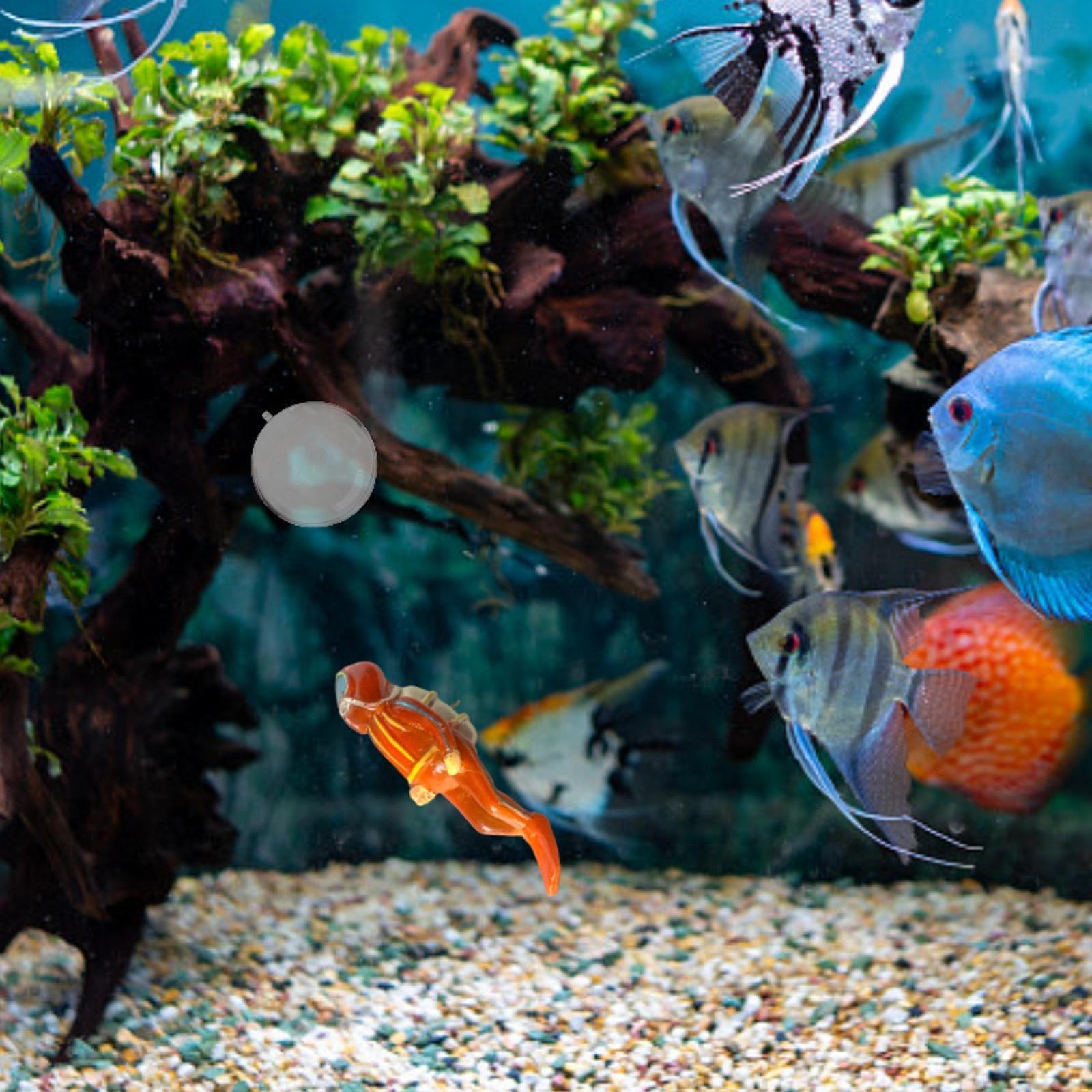 Aquarium Decor - Miniatur-Taucher-Figur aus Harz zur Aquarium-Dekoration Unterwasserwelt