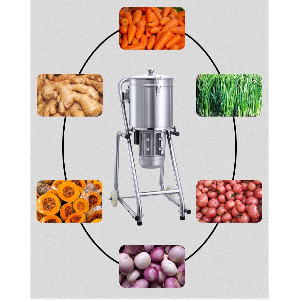 Fish Food - 32L Gewerbliche Elektrische Lebensmittelzerkleinerungsmaschine für Ingwer,