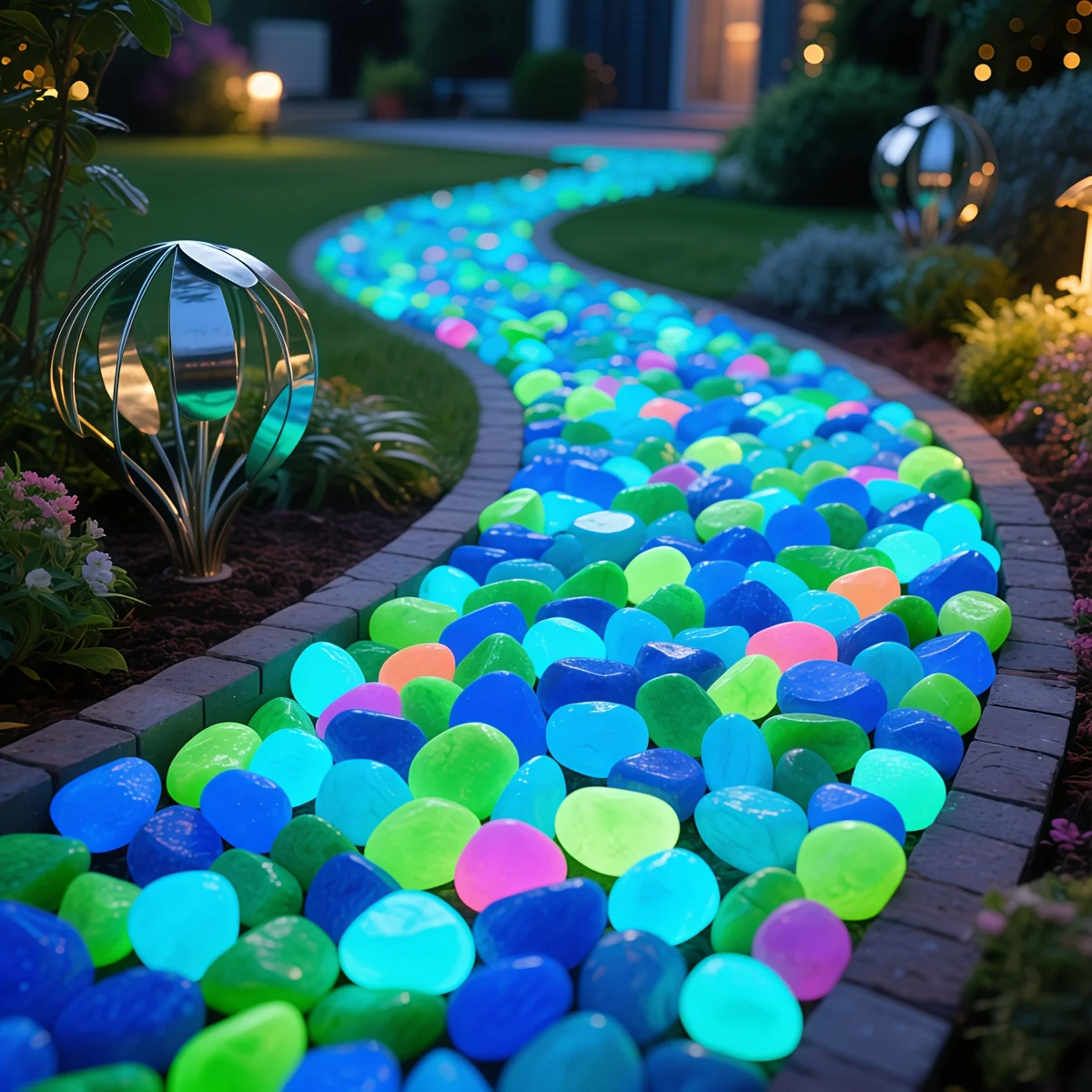 1CM 100 Stück Farbige Glühstei – Fish Aquarium Home Bewertung und Preis