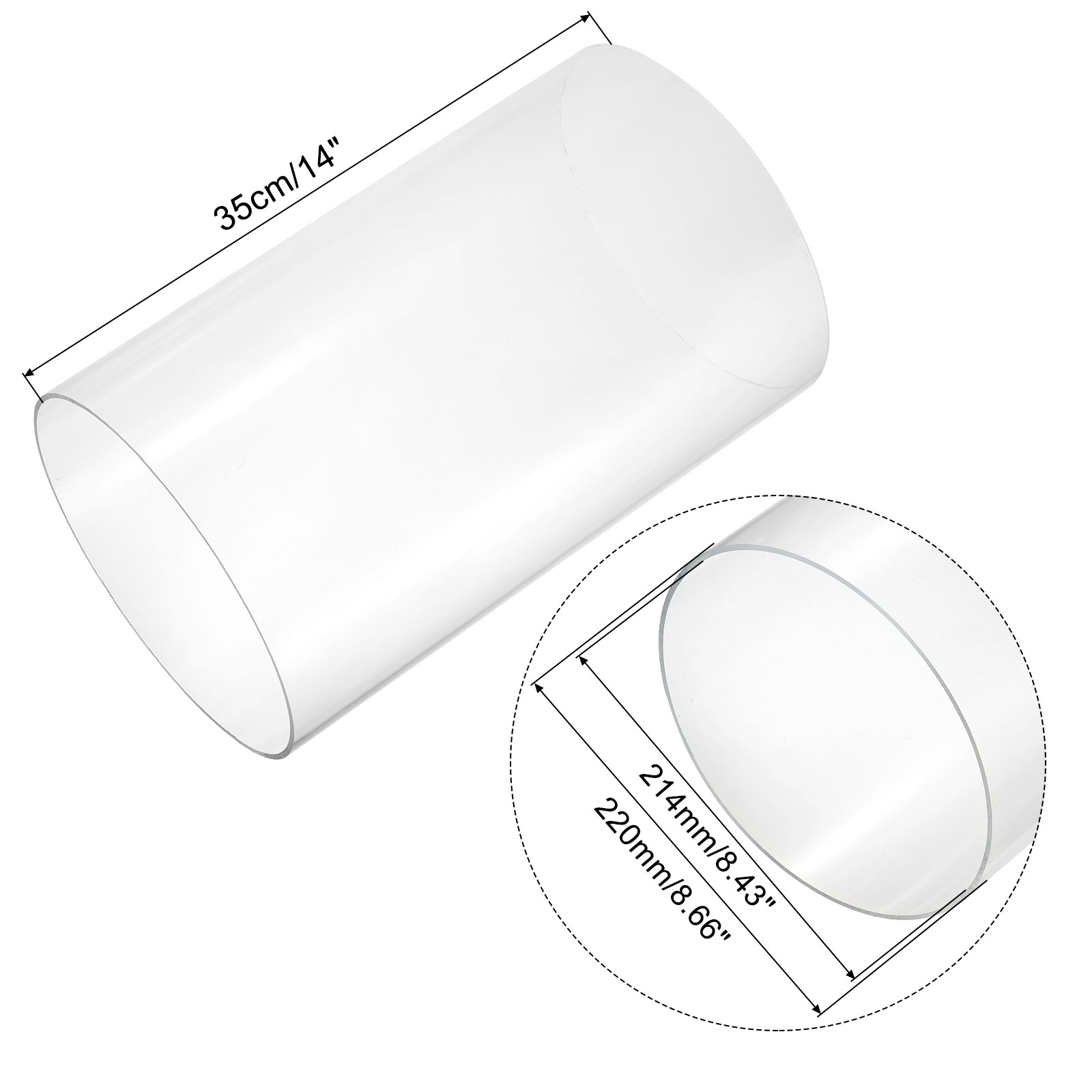 350 mm transparentes Acryl-Aqu – Aquarium Light Bewertung und Preis